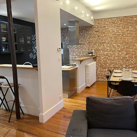 L'etage, Hypercentre Toulousain, Climatise Apartamento *