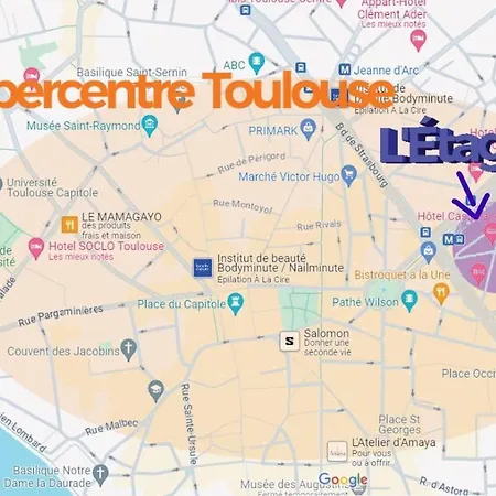 Διαμέρισμα L'etage, Hypercentre Toulousain, Climatise *