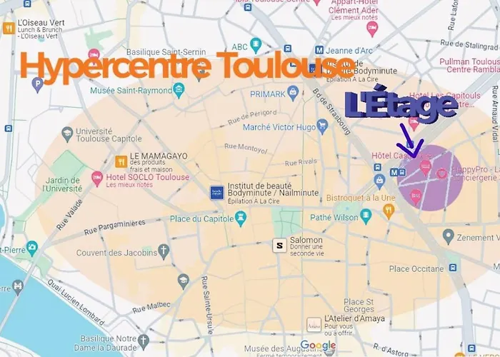 Apartment L'etage, Hypercentre Toulousain, Climatise *